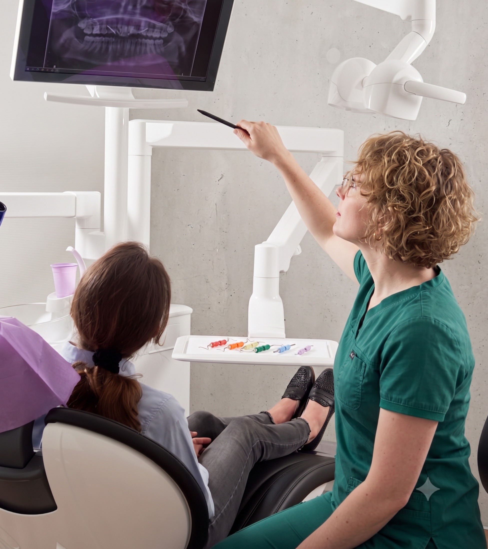 Dental check-up appointment at The Greens Dental Surgery