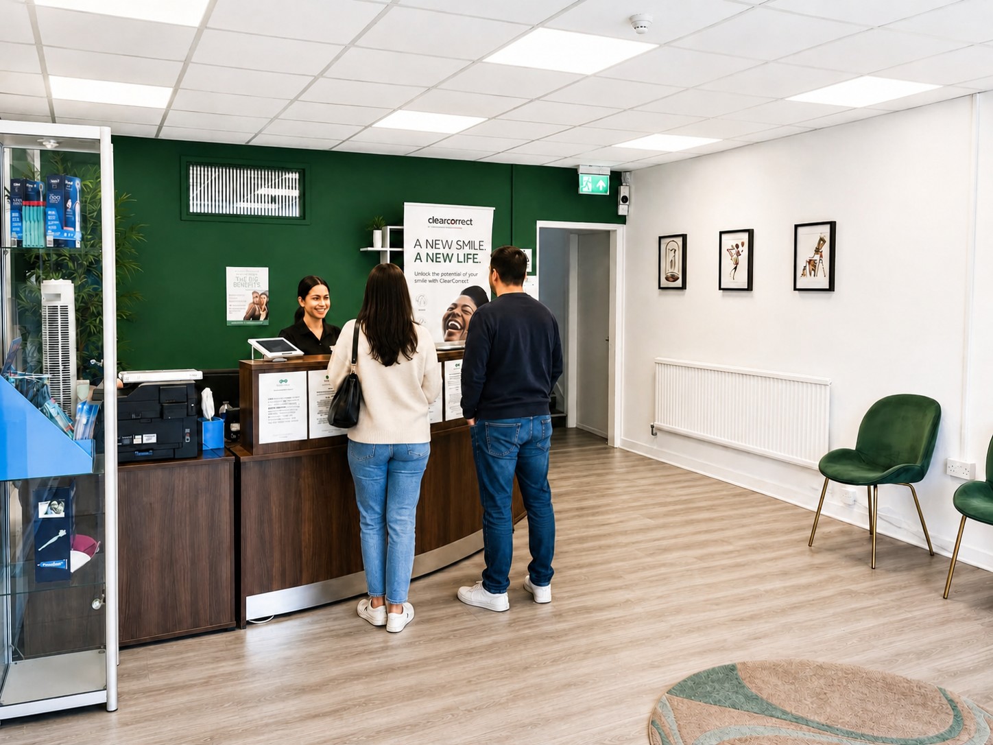ClearCorrect at The Greens Dental Surgery reception