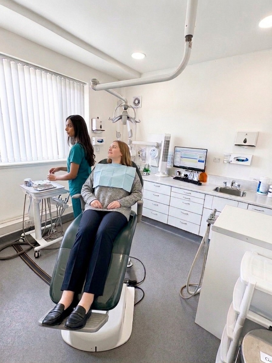 Treatment room at The Greens Dental Surgery
