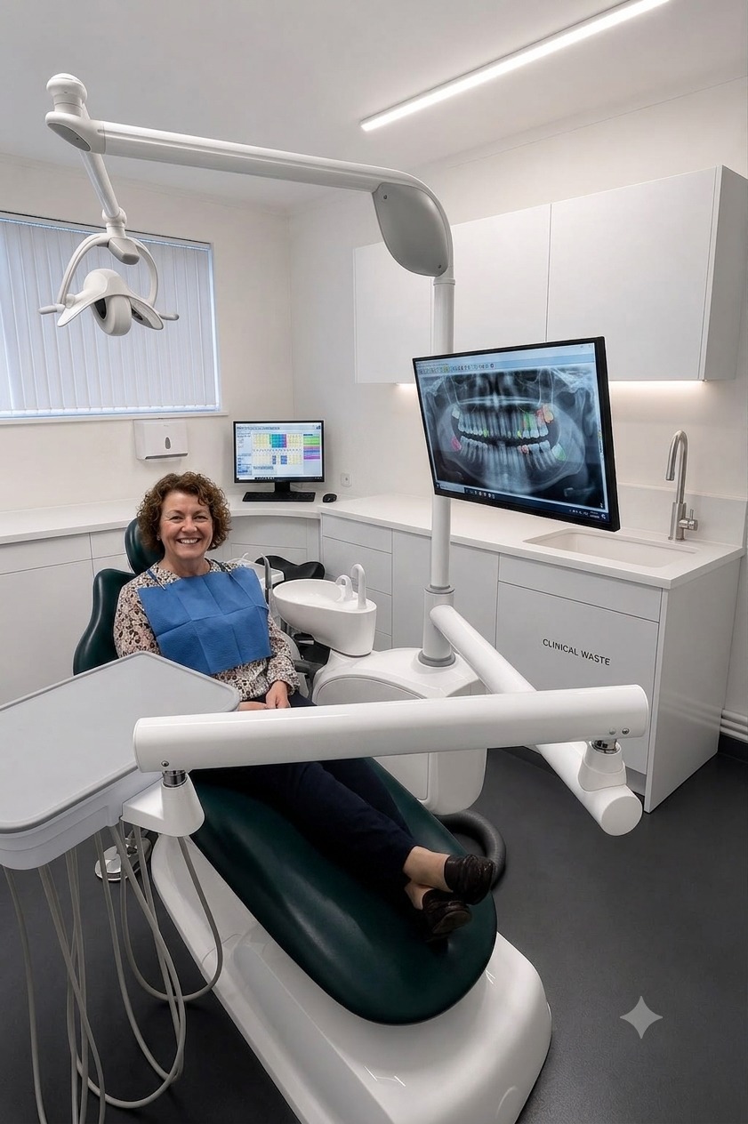 Modern treatment room at The Greens Dental Surgery