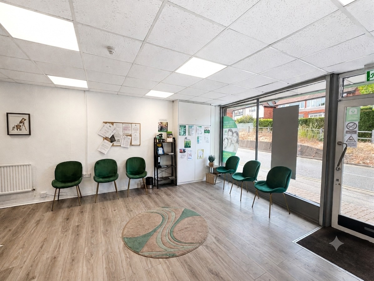 Waiting area at The Greens Dental Surgery